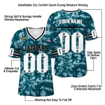 custom jacksonville jaguars camouflage abstract teal jersey best selling