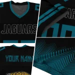 custom jacksonville jaguars halftone sweep black jersey best selling