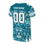 custom jacksonville jaguars mirrored pattern teal jersey best selling