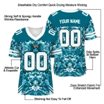 custom jacksonville jaguars mirrored pattern teal jersey best selling