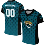 custom jacksonville jaguars stacked rectangle teal jersey best selling