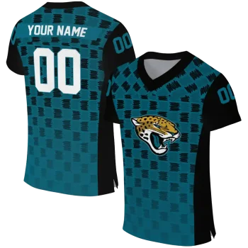 custom jacksonville jaguars stacked rectangle teal jersey best selling
