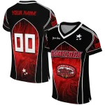 custom jacksonville state gamecocks halftone slant red black jersey best selling