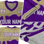 custom james madison dukes dripping flames purple white jersey best selling