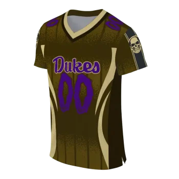 custom james madison dukes dynamic dots gold jersey fashion forward