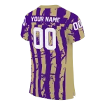 custom james madison dukes stripe splatter purple jersey best selling