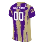custom james madison dukes striped texture purple jersey best selling