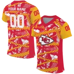 custom kansas city chiefs camo shatter red jersey best selling