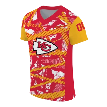 custom kansas city chiefs camo shatter red jersey fashion forward