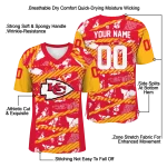 custom kansas city chiefs camo shatter red jersey best selling