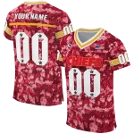 custom kansas city chiefs camouflage abstract red jersey best selling