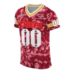 custom kansas city chiefs camouflage abstract red jersey best selling
