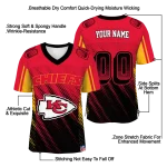custom kansas city chiefs halftone fade red black jersey best selling