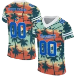 custom kansas jayhawks horizon palm sunset jersey best selling