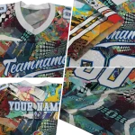 custom kansas jayhawks tribal face jersey best selling