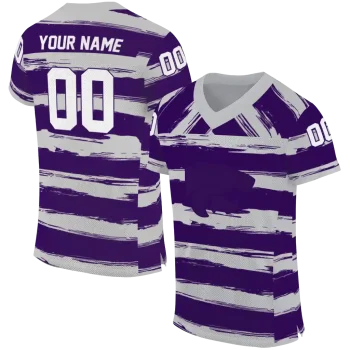 custom kansas state wildcats art stripe purple jersey best selling