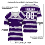 custom kansas state wildcats art stripe purple jersey best selling