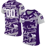 custom kansas state wildcats camo shatter purple jersey best selling
