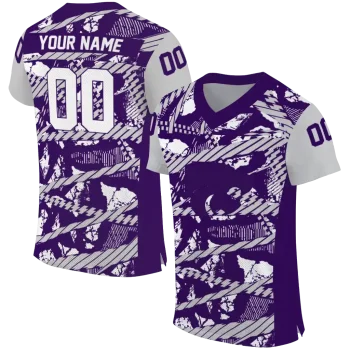 custom kansas state wildcats camo shatter purple jersey best selling