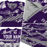 custom kansas state wildcats camo shatter purple jersey best selling