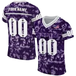 custom kansas state wildcats camouflage abstract purple jersey best selling