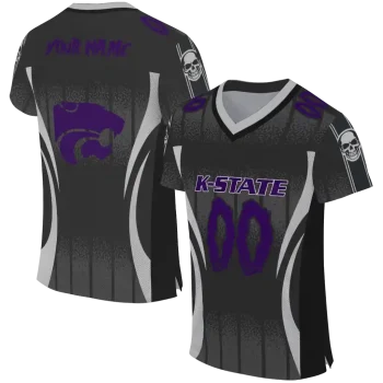 custom kansas state wildcats dynamic dots grey jersey best selling