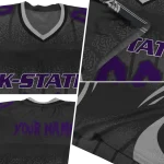 custom kansas state wildcats dynamic dots grey jersey best selling