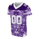 custom kansas state wildcats mirrored pattern purple jersey best selling