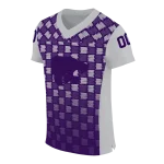 custom kansas state wildcats stacked rectangle purple jersey best selling