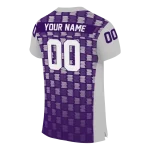 custom kansas state wildcats stacked rectangle purple jersey best selling