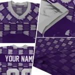 custom kansas state wildcats stacked rectangle purple jersey best selling