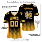 custom kennesaw state owls halftone sweep black jersey best selling