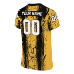 custom kennesaw state owls rugged stripes gold jersey best selling