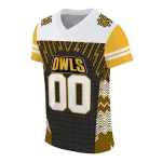 custom kennesaw state owls tire arrows gold black white jersey best selling