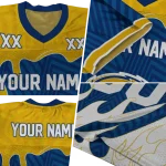 custom kent state golden flashes dripping flames navy blue white jersey best selling