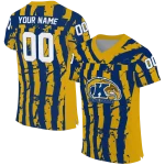 custom kent state golden flashes stripe splatter navy blue jersey best selling