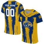 custom kent state golden flashes striped texture navy blue jersey best selling