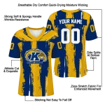 custom kent state golden flashes striped texture navy blue jersey best selling