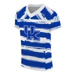 custom kentucky wildcats art stripe blue jersey best selling