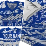 custom kentucky wildcats camo shatter blue jersey best selling
