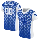 custom kentucky wildcats stacked rectangle blue jersey best selling