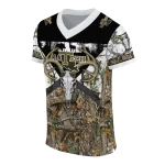 custom la tech antler skull camouflage hunting jersey best selling