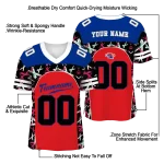 custom la tech brushstroke xs red black jersey best selling
