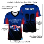 custom la tech halftone flow blue black jersey best selling