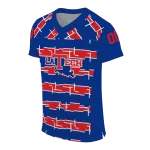 custom la tech layered grids blue jersey best selling
