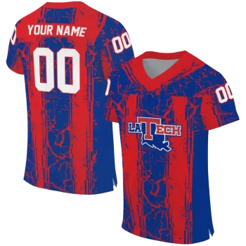 custom la tech rugged stripes blue jersey best selling