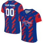 custom la tech stripe block blue jersey best selling