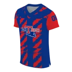 custom la tech stripe block blue jersey best selling
