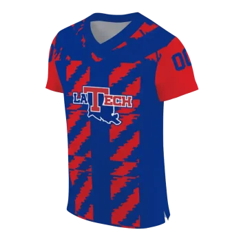 custom la tech stripe block blue jersey fashion forward