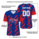 custom la tech stripe block blue jersey best selling